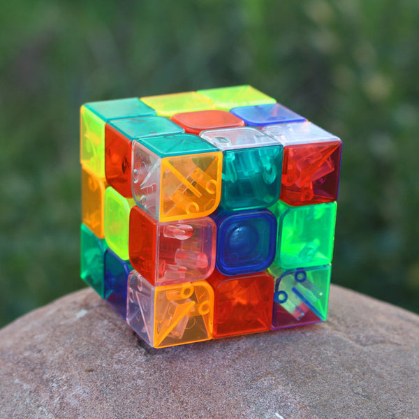 Transparent Puzzle Cube 3x3x3 Professional Smooth Speed